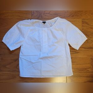 J.Crew White Women's Cotton Blouse Top XS NWT